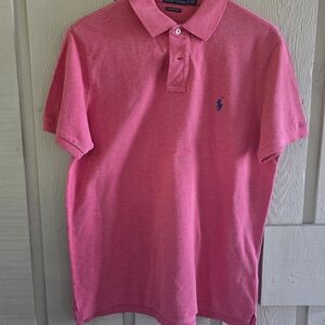 Ralph Lauren Men's Polo Shirt in Vibrant Pink